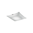 33322/40 Leuchtwurm DL/WL GLASS LED Nickel matt/Glas weiß satin 39x39/H Produktbild front S