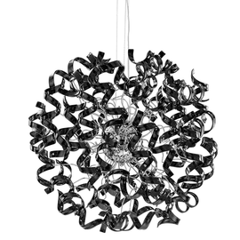 35360/115-CS Leuchtwurm HL ASTRO 18fl/verchromt/Gläser schwarz glänzend Produktbild front M