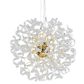 35360/115-GK Leuchtwurm HL ASTRO 18fl/vergoldet/Gläser kristall trans. d Produktbild front M