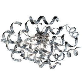 35370/115-CBS Leuchtwurm DL ASTRO 9fl/verchromt/Gläser blattversilbert dm Produktbild front M