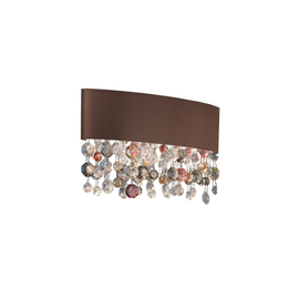 37280/30-R Leuchtwurm WL OLA 1fl/bronze/Glasbehang klar amber persca Produktbild front M
