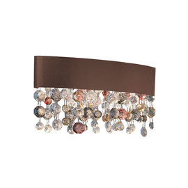 37280/50-R Leuchtwurm WL OLA 2fl/bronze/Glasbehang klar amber persca Produktbild front M