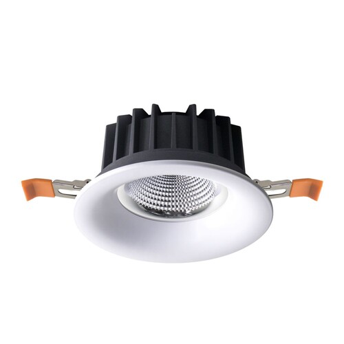 54965/30-WW Leuchtwurm EL     TRINITY LED Einbaudownlight rund/weiß/Glas teil Produktbild