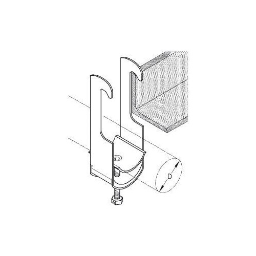 0003943 Puk K 44/2 S   KABELSCHELLE Produktbild Front View L