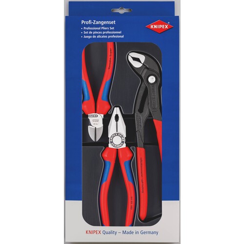 00 20 09 V01 Knipex Bestseller-Paket Satz 3-tlg. 0302180+7002160+8701250 Produktbild