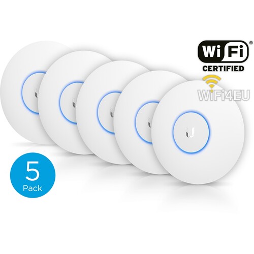 UAP-AC-PRO-5 Ubiquiti UniFi AP, AC PRO 2,4/5,4 GHz 802.11ac 5er-Pack ohne Inj. Produktbild