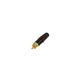 NTR-NYS373-2 Neutrik NYS373 vergoldeter Cinch Stecker rot Produktbild front M