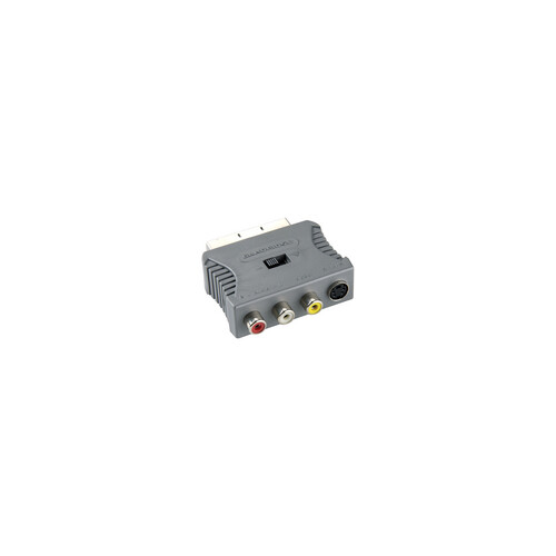 BVP765 Bandridge SCART Adapter SCART-Stecker auf S-Video+3xCinch-Kuppl Produktbild Front View L