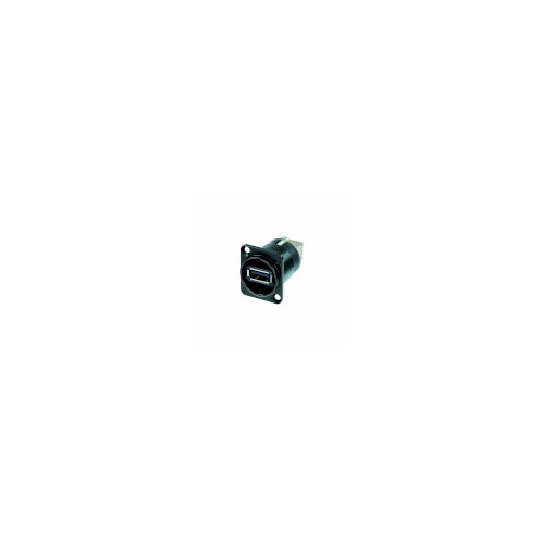 NTR-NAUSB-W-B Neutrik USB Durchgangsgerätebuchse Produktbild Front View L