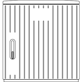 1267 Elsta-Mosdorfer KVS X1 F5 850/320 RAL 7035   leer Produktbild