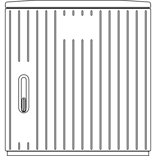 1267 Elsta-Mosdorfer KVS X1 F5 850/320 RAL 7035   leer Produktbild Front View L