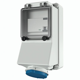 7125 Mennekes Wanddose, 16A3p6h230V, IP44 Produktbild front M