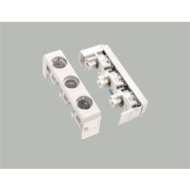 31946 Wöhner D-Reiter-Sicherungssockel E27 60mm System berührungsgeschützt Produktbild front M