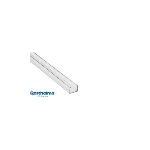 40100108 Barthelme Aqualuc Mini Halteprofil aus PC 200cm Produktbild Front View L