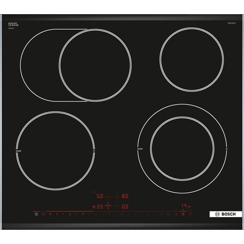 PKN675DP1D Bosch Elektrokochfeld Glaskeramik 60 cm autark Produktbild Back View L