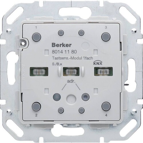 80141180 Berker BERKER KNX BCU S.1/B.x Tastsensor-Modul Produktbild Front View L