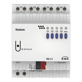 4940223 Theben THEBEN KNX Schaltaktor 4fach REG Produktbild