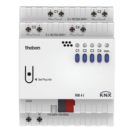 4940210 Theben THEBEN KNX Schaltaktor 4fach RM4I REG Produktbild