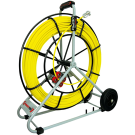 10078 Runpotec Glasfaserstab 60m Ø7,5mm Haspel Ø730mm fahrbar Gewinde RTG Ø12mm Produktbild front M