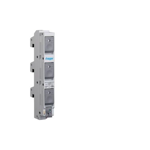 L063M1 Hager D02 Reitersicherung,3*63A,schaltbar Produktbild Front View L