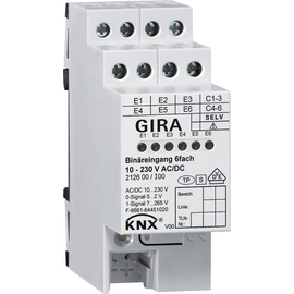 212600 Gira KNX Binäreingang 6fach 10-230V  AC/DC 2TE Produktbild