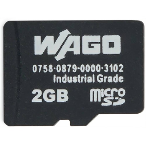 758-879/000-3102  Wago Speicherkarte SD Micro 2 GByte Produktbild Front View L