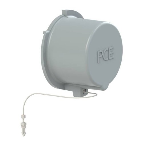 20164 PCE Schutzkappe IP67 Stecker 16A 4p grau Produktbild Front View L