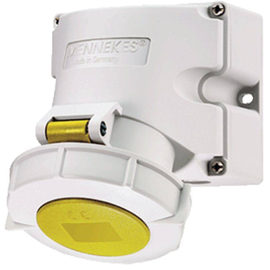 9104 Mennekes MENNEKES CEE Wandsteckdose TwinContact 16A 3p 110V 4h IP67 Produktbild