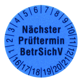 4771948 AMPROBE  Prüfetiketten 1238 B rund 15mm (250 St.) - blau Produktbild