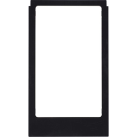 13202245 Berker BERKER R.3 Rahmen Elcom Video eckig schwarz glänzend Produktbild front M