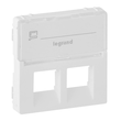 755480 Legrand Valena Life RJ11/RJ45 Zentral Schriftfeld, 2-fach, ultraweiß Produktbild