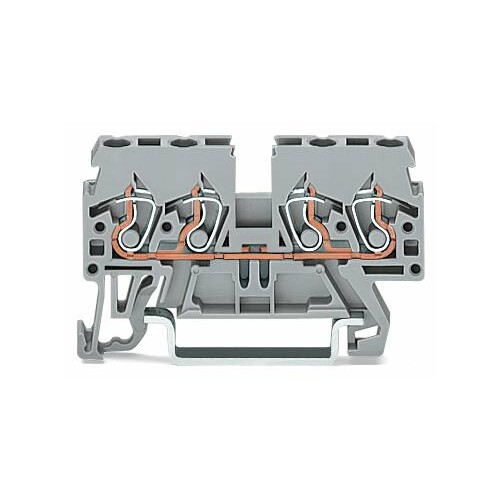 870-831 WAGO 4L-D-COMPACT-KLEMME TS35,GRAU Produktbild