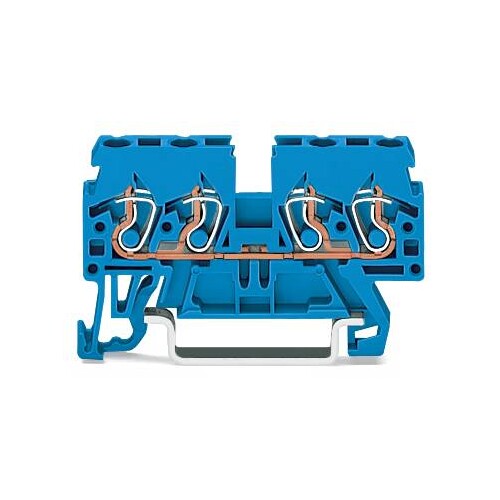 870-834 WAGO 4L-D-COMPACT-KLEMME TS35,BLAU Produktbild