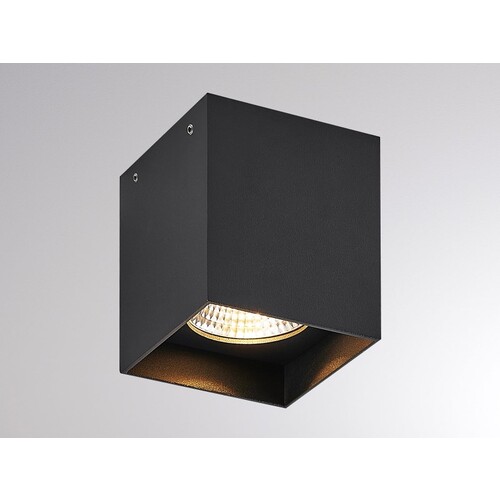 305-602427b Tecnico AEON SMALL SQUARE AB LEUCHTE schwarz matt RAL 9005 LED Produktbild