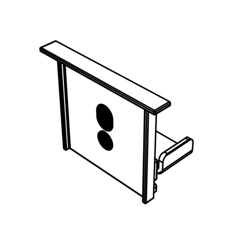 577-4704 Tecnico RIDE ENDDECKEL EINBAUPROFIL SILBER silber Produktbild Front View L