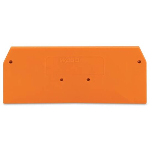 279-339 WAGO 3-L-FV-ABSCHLUSSPLATTE (ASYM) ORANGE Produktbild Front View L