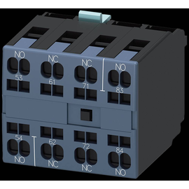 3RH19212XA220MA0 Siemens Hilfsschalter 2NO+2NC, Ordnungsziffern 5-8, DIN EN500 Produktbild front M