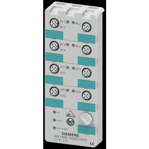 3RK1400-1DQ00-0AA3 Siemens AS-I Kompaktmodul K60, Digital, 4E/4A, IP67, Produktbild