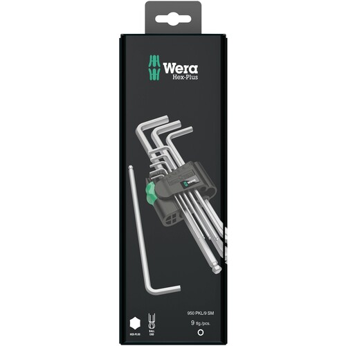 05073391001 Wera 950/9 Hex-Plus 1 SB Winkelschlüsselsatz Produktbild