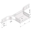 10084 Trayco CT60-BR-200-PG Kabelrinne Abzweigstück 200mm Produktbild