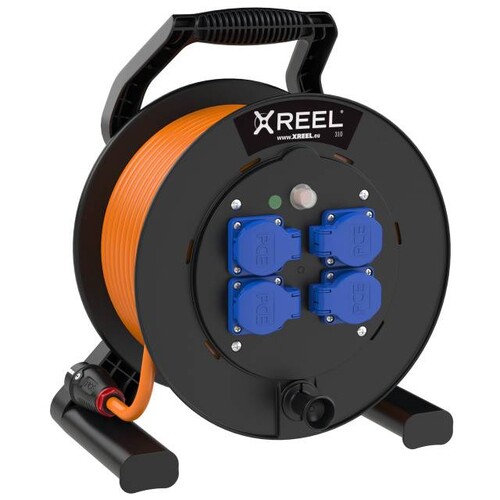 9350145-p PC-E Kabeltrommel XREEL310 4xSSD54+L 25m3G1.5PUR orange K2 Produktbild