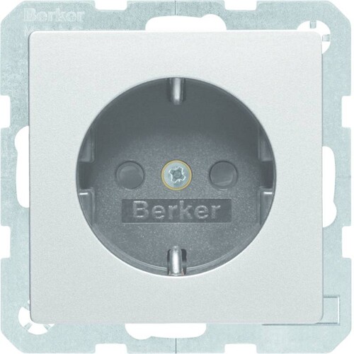 47236084 Berker BERKER Q.x SSD mit erh. Berührungsschutz alu samt Produktbild