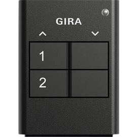 512200 Gira KNX RF Handsender 2Fach Schwarz Produktbild