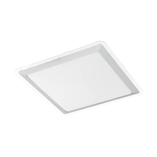 95679 Eglo LED DL 340X340 WS/SILBER/KLAR COMPETA 1 Produktbild Front View L