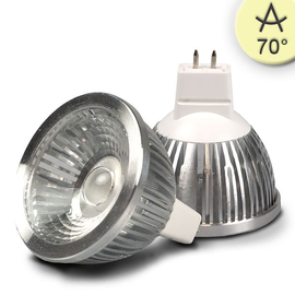 111933 Isoled MR16 LED Strahler 5,5W COB, 70°, warmweiß, dimmbar Produktbild front M