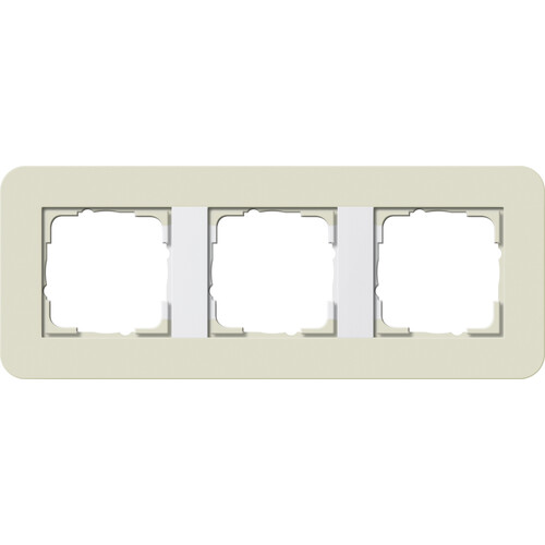 0213417 Gira Abdeckrahmen 3f Gira E3 Sand/Reinweiß Produktbild