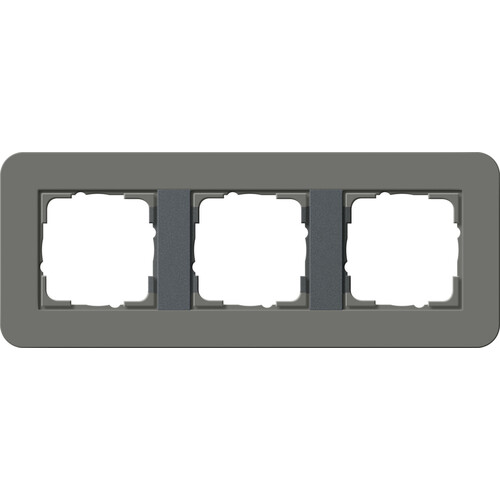 0213423 Gira Abdeckrahmen 3f Gira E3 Dklgrau/Anthrazit Produktbild