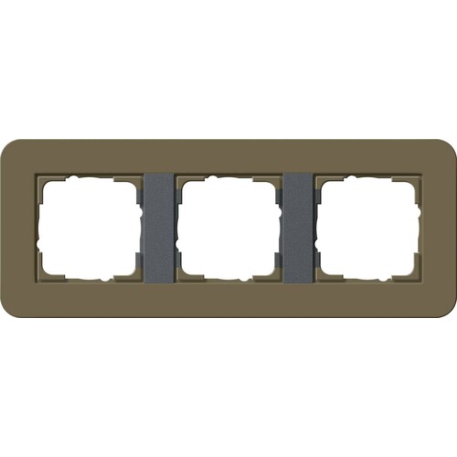 0213426 Gira Abdeckrahmen 3f Gira E3 Umbra/Anthrazit Produktbild
