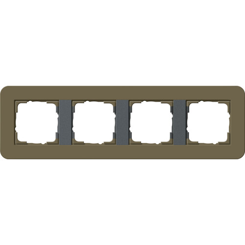 0214426 Gira Abdeckrahmen 4f Gira E3 Umbra/Anthrazit Produktbild