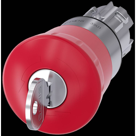 3SU10501HG200AA0 Siemens Not-Halt- Pilzdrucktaster, 22mm, rund, Metall, ho Produktbild front M